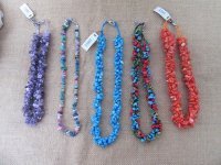 5Pcs Gemstone Crashed Stone Beads Chips Necklaces Fashion Jewell