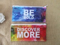 12Pcs Waterproof Words On Pencil Cases Zipper Make Up Pouch 12Pcs Waterproof Words On Pencil Cases Zipper Make Up Pouch