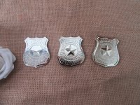 12Pcs Golden Color Toy Badge Police Department Toy Badge Party F