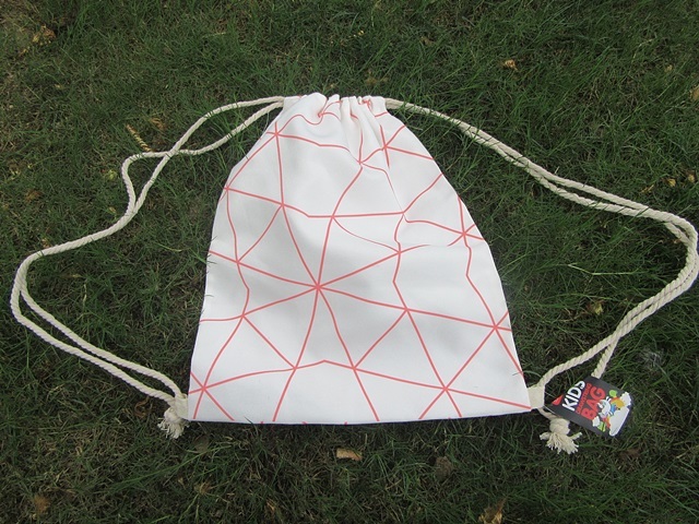 6Pcs White Drawstring Backpack Reusable Satchel Grocery Shopping