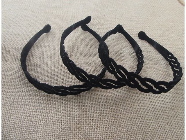 12Pcs New Fashion Black Headbands Hair Band Hair Hoop 2cm 12Pcs New Fashion Black Headbands Hair Band Hair Hoop 2cm