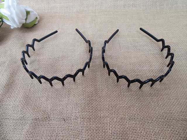 12Pcs Black Claw Designed Headbands Hair Band Hair Hoop 2.7cm - Click Image to Close