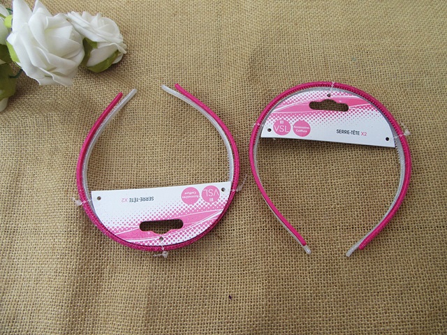 6Sets x 2Pcs Sparkle Pink White Headbands Hair Band Hair Loop 5m - Click Image to Close