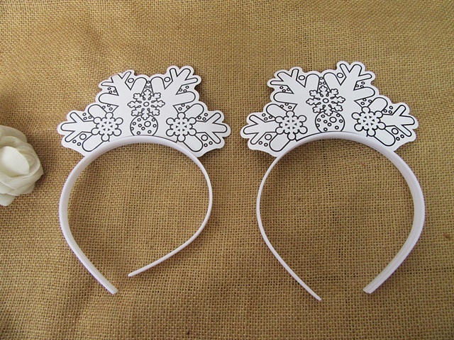 12Pcs Kid's Draw Yourself Head Piece Costume Headband Hair Loop