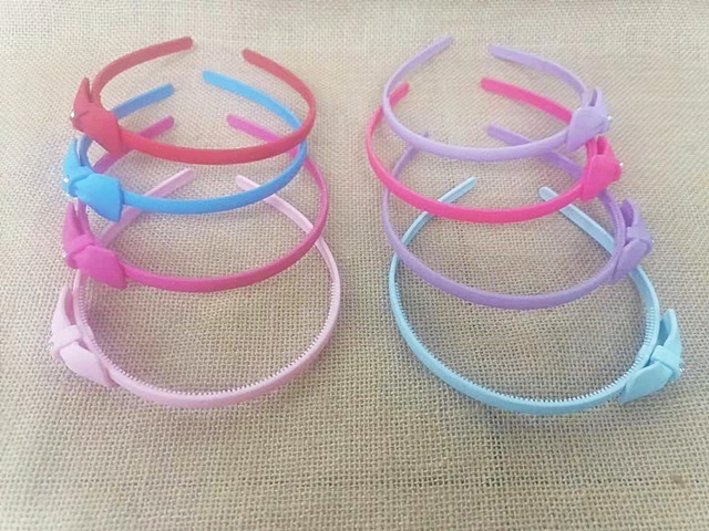 12Pcs Bowknot Head Piece Bow Tie Headband Hair Loop 8mm 12Pcs Bowknot Head Piece Bow Tie Headband Hair Loop 8mm