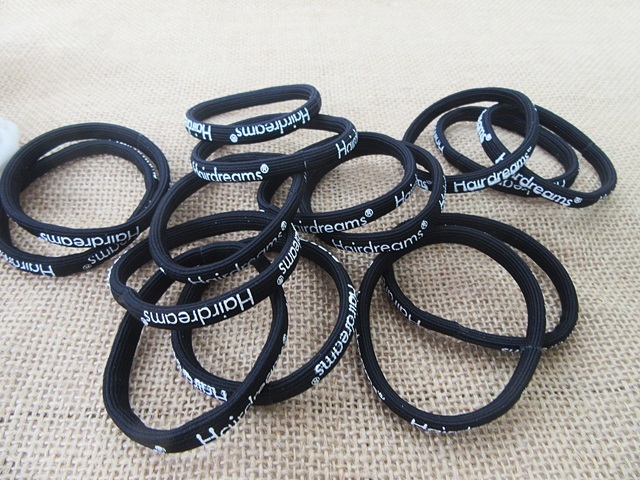 100Pcs HQ Black Elastic Hair Band Ponytail Holders Hair Tie Whol 100Pcs HQ Black Elastic Hair Band Ponytail Holders Hair Tie Whol