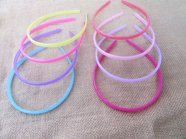 20Pcs New Thin Headbands Hair Band Hair Loop Candy Color - Click Image to Close