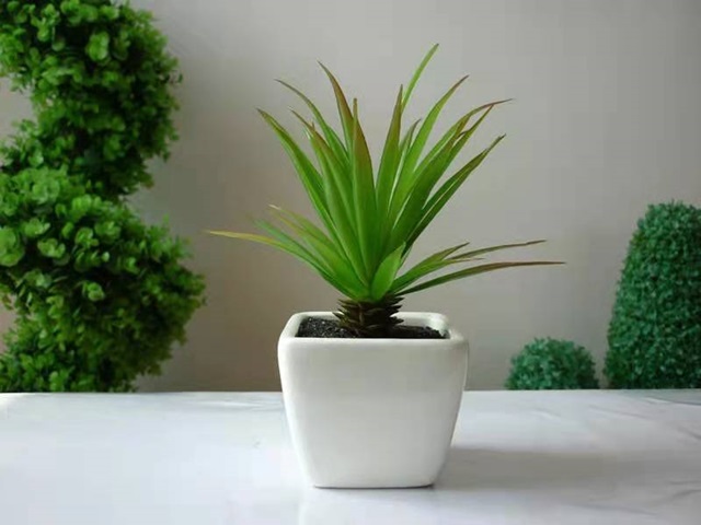 12Pcs Modern Artificial Plant Flower Potted Plants Centerpieces - Click Image to Close