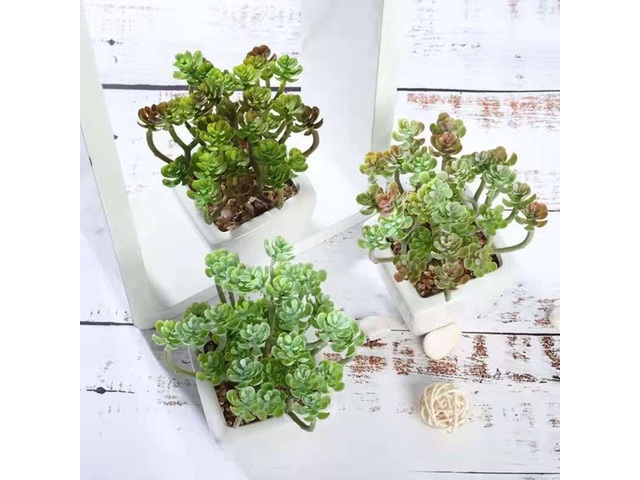 12Pcs Artificial Flower Potted Plants Centerpieces D?cor co-ot-c