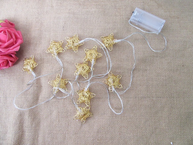 1Pc 10LED Star String Lights Christmas Curtain Fairy Lamps Home 1Pc 10LED Star String Lights Christmas Curtain Fairy Lamps Home