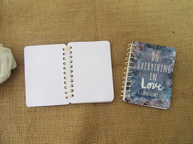 2x12Pcs Spiral Message Note Memo Pad Notebooks Blank Inside - Click Image to Close