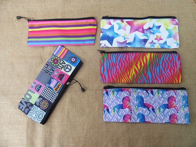 12Pcs Pencil Case Zipper Bag Makeup Bag Organizer Assorted 12Pcs Pencil Case Zipper Bag Makeup Bag Organizer Assorted