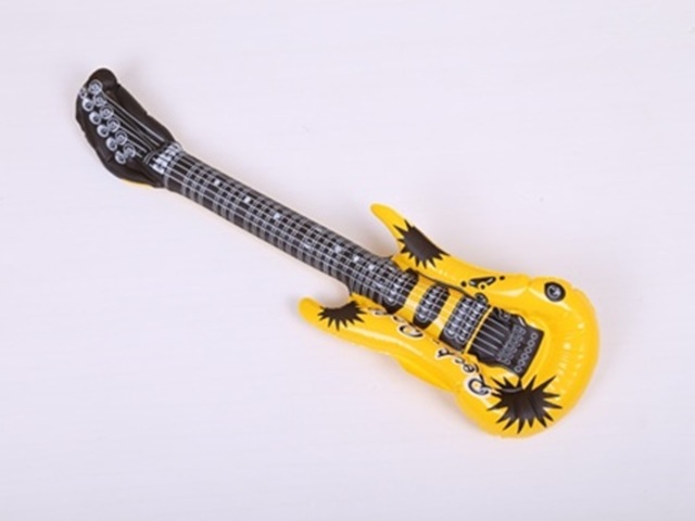 12Pcs Inflatable Guitar 54cm Blow-up Toys Mixed Color Party - Click Image to Close