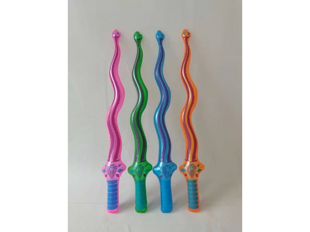 12Pcs Inflatable Sword 69cm Blow-up Toys Mixed Color Party Favor