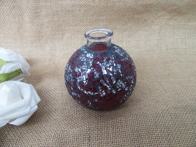 10Pcs Mosaic Glass Vase Desktop Flower Vases Home Decor 10Pcs Mosaic Glass Vase Desktop Flower Vases Home Decor