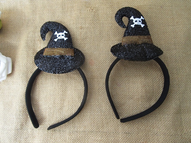 12Pcs Black Hat Topper Headband Hair Band Party Prop 12Pcs Black Hat Topper Headband Hair Band Party Prop