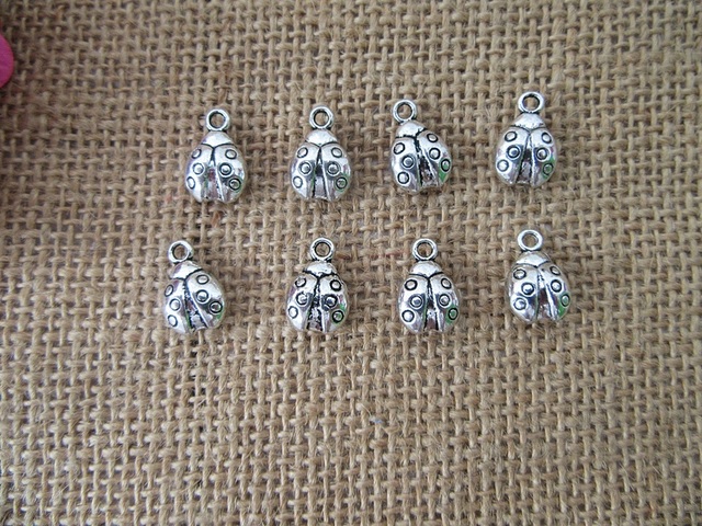 100Pcs New 3D Lady Bug Beads Charms Pendants Jewellery Findings 100Pcs New 3D Lady Bug Beads Charms Pendants Jewellery Findings