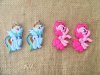 50Pcs Unicorn Little Pony Pendant Keychain Charms Kids DIY 50Pcs Unicorn Little Pony Pendant Keychain Charms Kids DIY