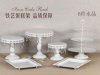 1Set 6Pcs Vintage Crystal White Dessert Cake Stand Display Rack 1Set 6Pcs Vintage Crystal White Dessert Cake Stand Display Rack