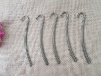 20Pcs Bronze Color Plain Carved Hook Metal Bookmarks