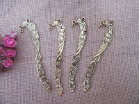 10Pcs Golden Color Kitchen Things Carved Hook Metal Bookmarks