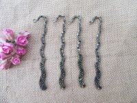 20Pcs Bronze Color Vintage Intricate Design Hook Metal Bookmarks
