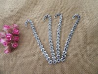 20Pcs Tibetan Silver Vintage Flower Shaped Hook Metal Bookmarks