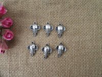 100Pcs New Elephant Head Beads Charms Pendants Jewellery Finding
