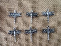 100Pcs New Dragonfly Beads Charms Pendants Jewellery Findings