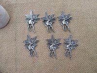 50Pcs New Dancing Fairy Beads Charms Pendants Jewellery Findings