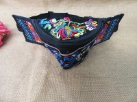 5Pcs Tibet Style Embroidered Waist Bags Waist Pouch Bum Bag
