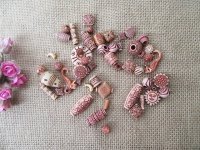 250g Tribal Pattern Beads Acrylic Assorted Bead Boho DIY Craft