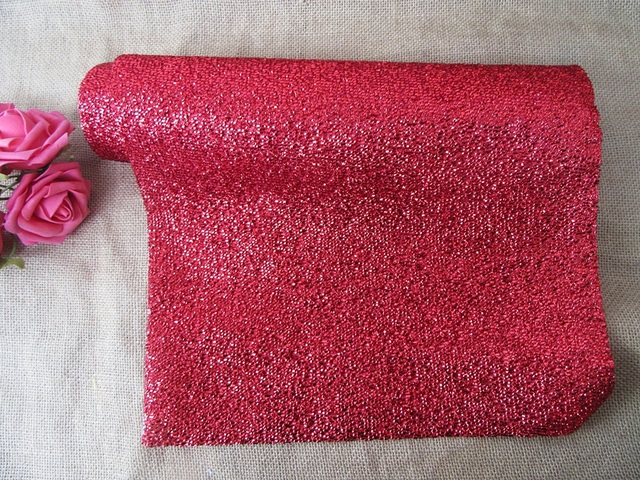 1Roll Sparkle Red Table Runner 200x33cm Wedding Party Favor
