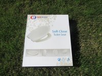 1X New Plain White Soft Close Toilet Seat & Cover 1X New Plain White Soft Close Toilet Seat & Cover