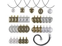 75Pcs DIY Vintage Pendant Making Necklaces Set Jewellery Finding