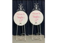 1Pc White Wedding Easel Stand Welcome Sign Name Seating Chart