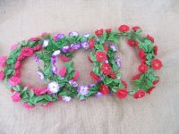 12Pcs Flower Forehead Garland Hair Band Headwear Hair Accessorie 12Pcs Flower Forehead Garland Hair Band Headwear Hair Accessorie