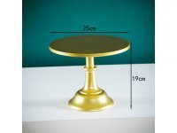 1Pc Golden Dessert Cake Stand Pedestal Display 25cm Wedding 1Pc Golden Dessert Cake Stand Pedestal Display 25cm Wedding