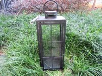 1X Black Metal Candle Lantern Wedding Decoration 50cm High