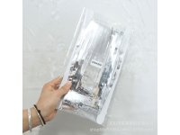 5Pcs Silver Metallic Tinsel Curtain Foil Backdrop Streamer Party