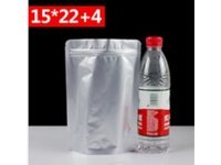 50Pcs Stand Up Resealable Foil Zip Lock Bag 22x15cm