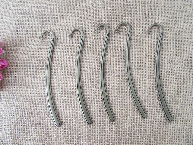 20Pcs Bronze Color Plain Carved Hook Metal Bookmarks 20Pcs Bronze Color Plain Carved Hook Metal Bookmarks