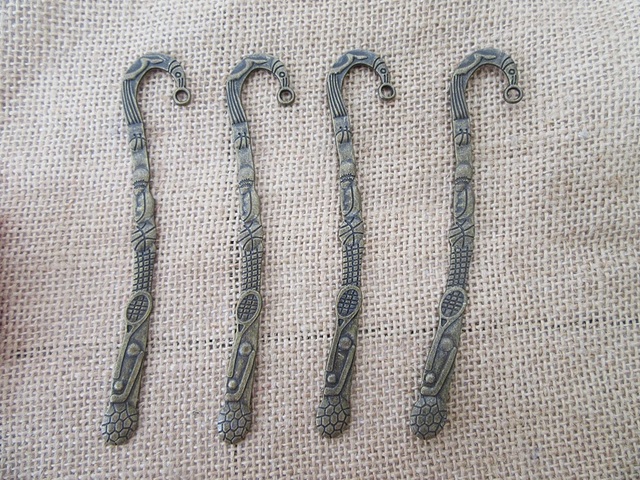 20Pcs Bronze Color Sporty Design Carved Hook Metal Bookmarks 20Pcs Bronze Color Sporty Design Carved Hook Metal Bookmarks