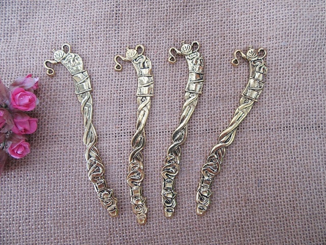 10Pcs Golden Color Kitchen Things Carved Hook Metal Bookmarks 10Pcs Golden Color Kitchen Things Carved Hook Metal Bookmarks