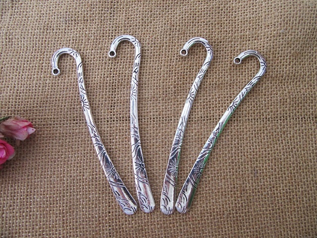 20Pcs New Tibetan Silver Color Sun Windy Hook Metal Bookmarks
