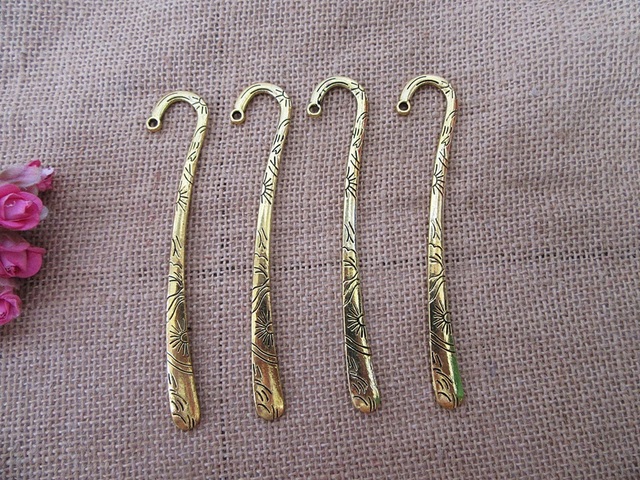 20Pcs Golden Sun Shine Design Carved Hook Metal Bookmarks 20Pcs Golden Sun Shine Design Carved Hook Metal Bookmarks