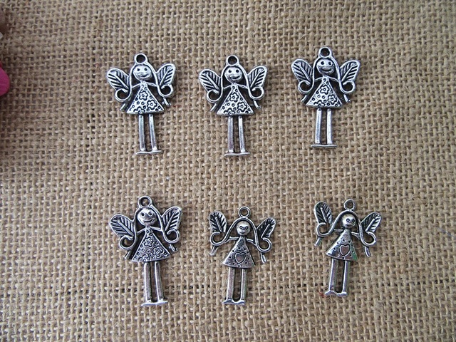 50Pcs New Little Fairy Beads Charms Pendants Jewellery Findings
