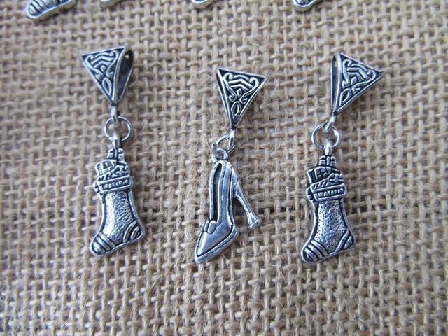 100Pcs Boot Shoe Beads Charms Pendants Fit European Bracelet 100Pcs Boot Shoe Beads Charms Pendants Fit European Bracelet