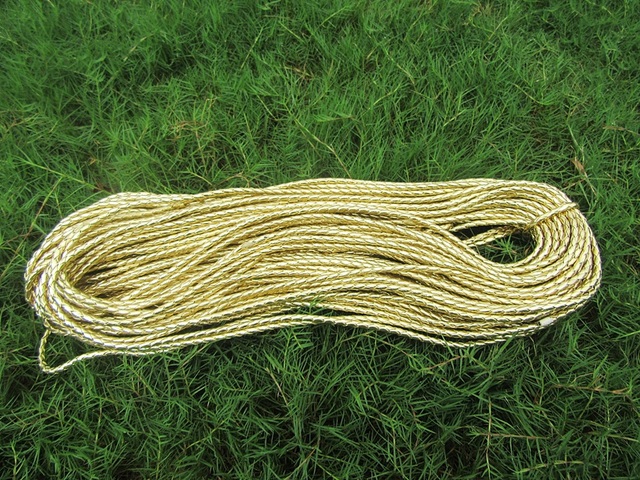 43m Golden Round Braided Cord String DIY Craft Jewelry 5mm 43m Golden Round Braided Cord String DIY Craft Jewelry 5mm