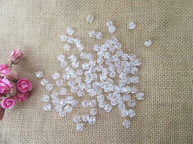 250g (1140Pcs) Clear Faceted Cube Beads Jewellery Findings 8mm 250g (1140Pcs) Clear Faceted Cube Beads Jewellery Findings 8mm